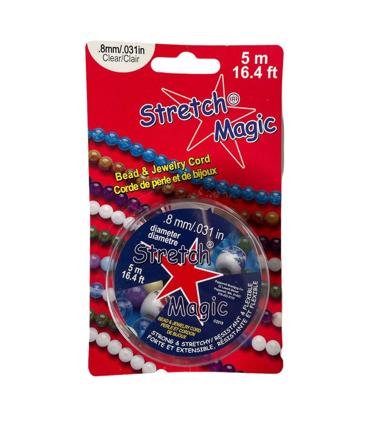 Stretch Magic Cord Clear, 5 Meters .8mm – Damaris Beads
