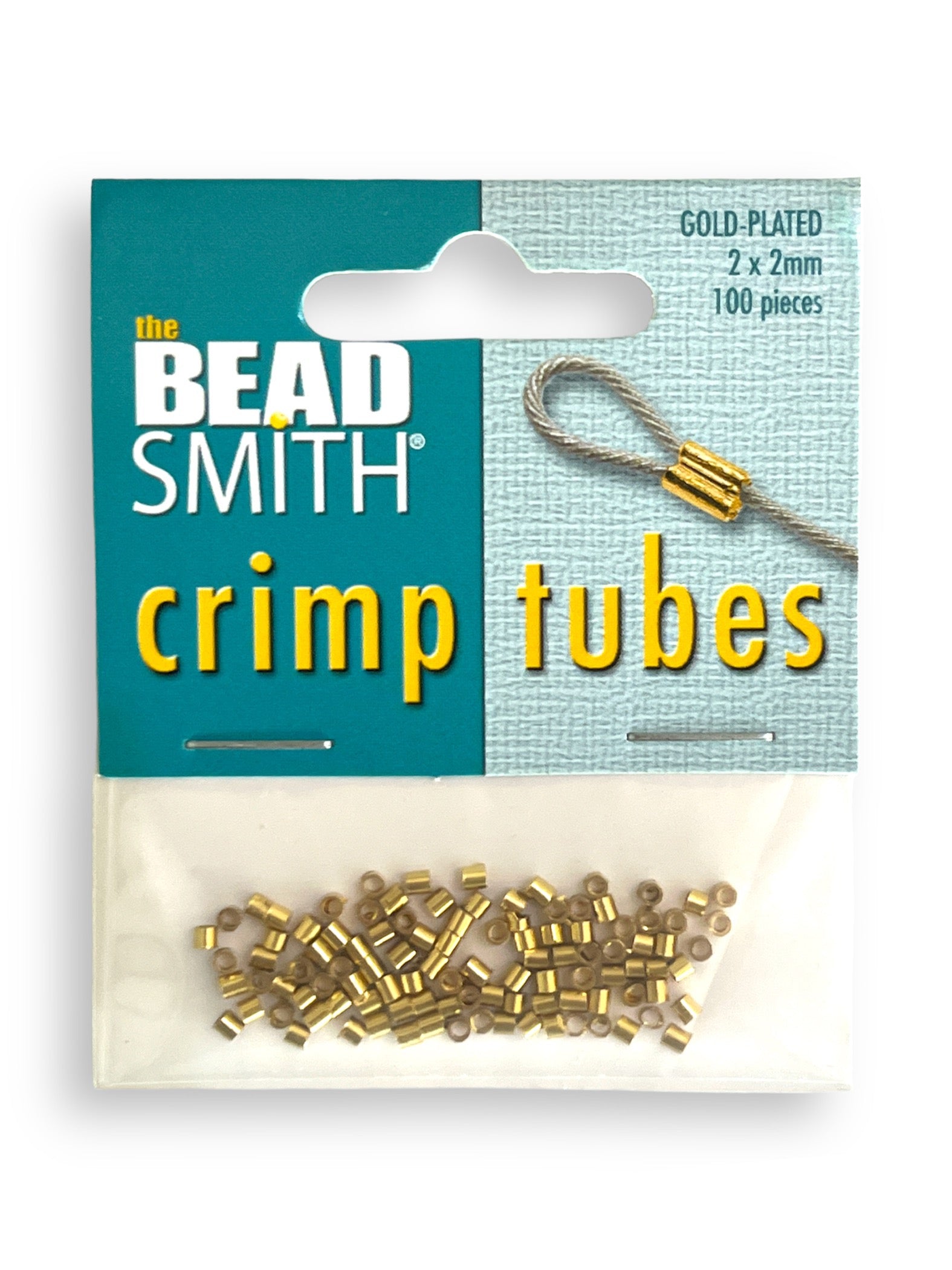 Swpeet 1501Pcs 6 Colors 4 Styles Brass Tube Crimp Beads with Bead