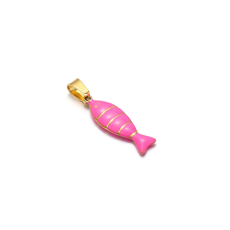 Stainless Steel Fish Pendant 22mm, 1pc