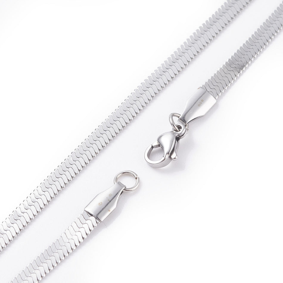 Stainless Steel Snake Necklace, 17inch