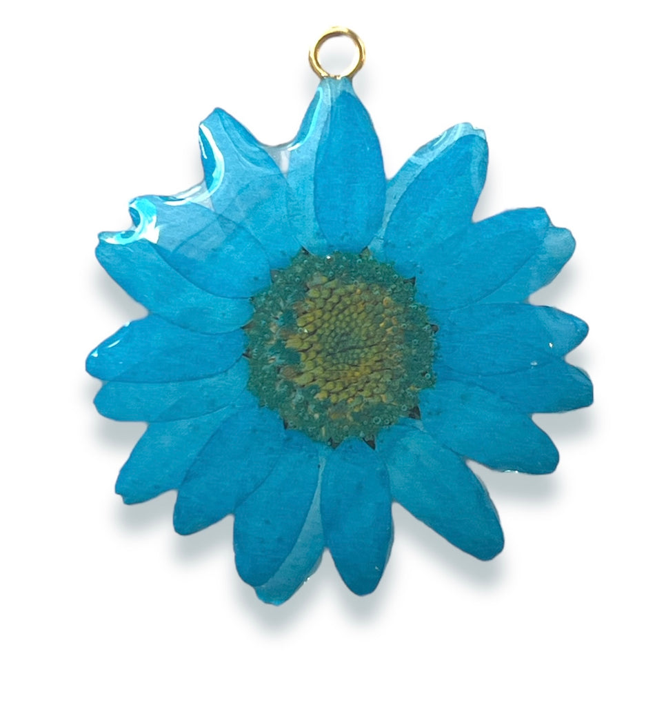 Small Natural Flower Pendant 1inch, 1pc