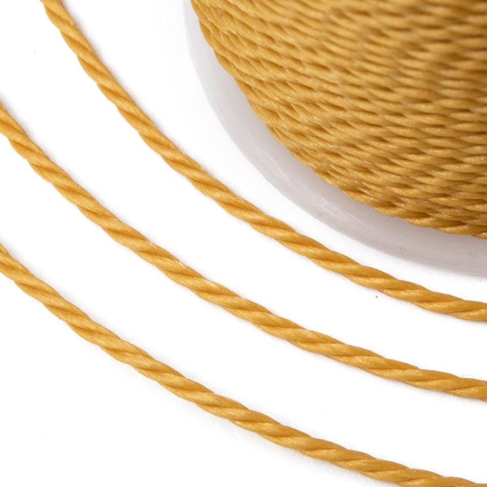Twisted Waxed Cord Roll 1mm, 12 Yards