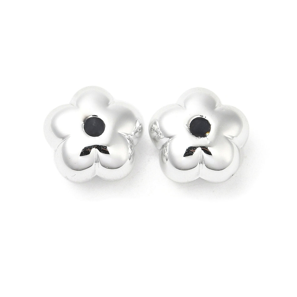 Flower Shape Acrylic Bead 14mm, 10pcs