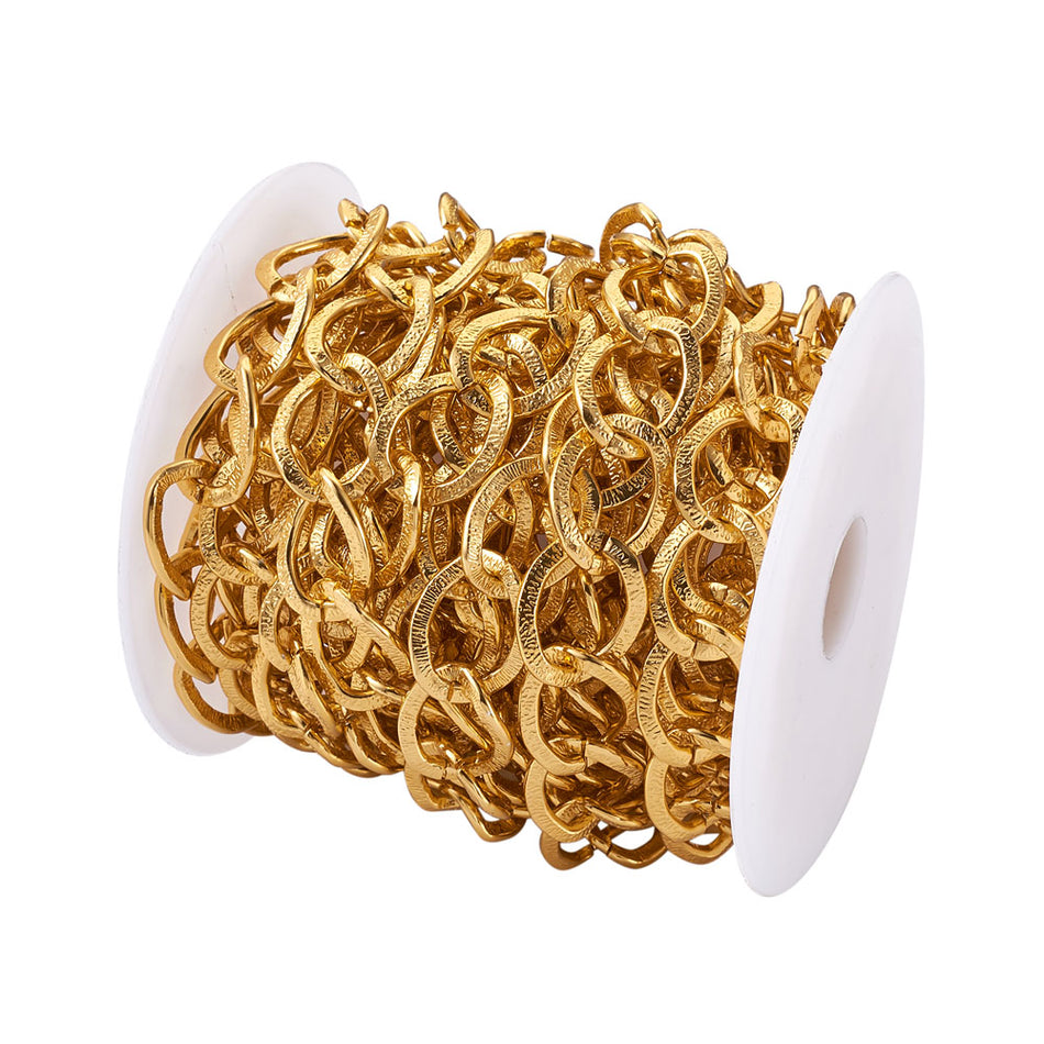 Gold Aluminum Chain 20mm