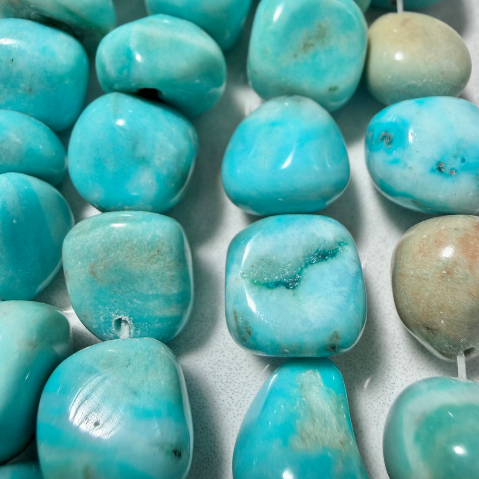 Turquoise Magnesite Chips Bead 8-16mm Strand