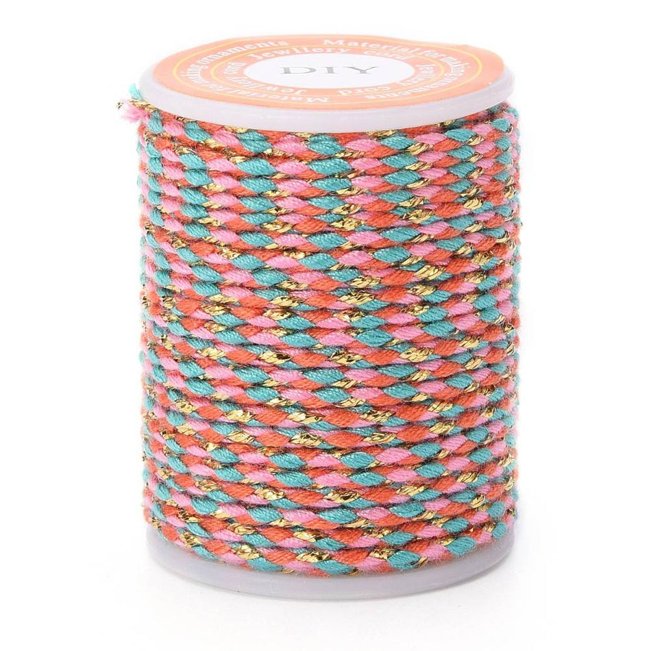 Multicolor Macrame Cord Roll, 1.5mm