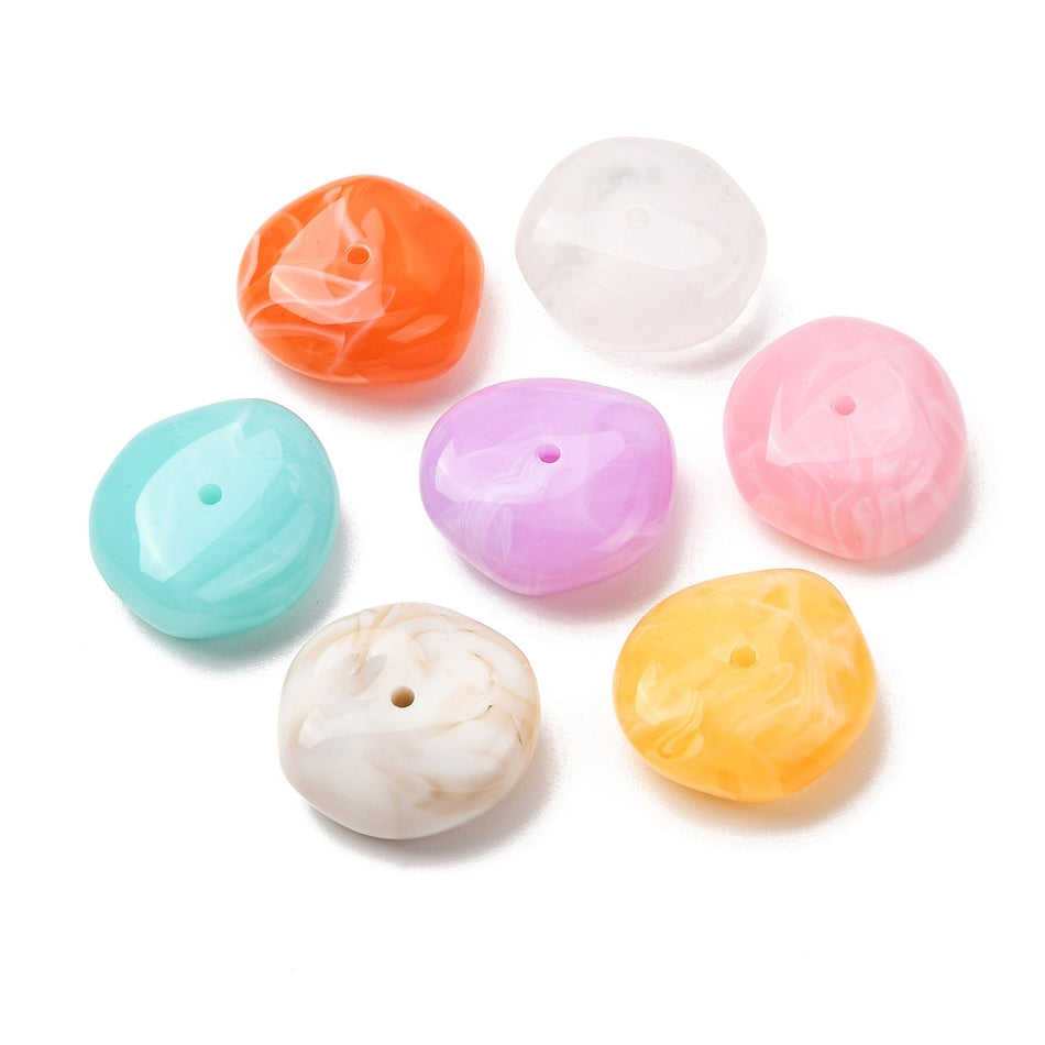 Acrylic Nugget Bead Mix 26mm, 5pcs