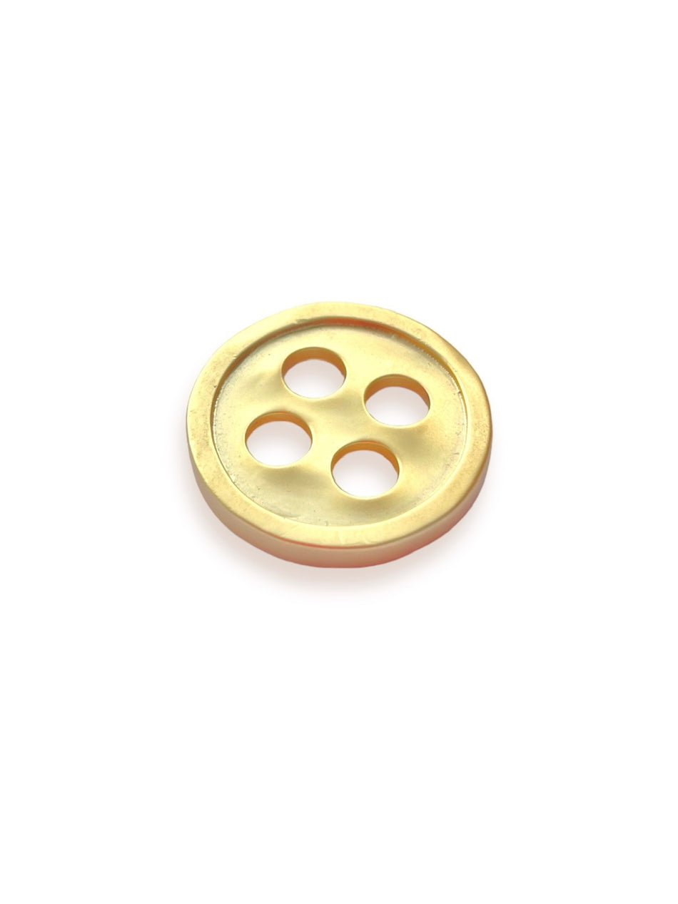 Matte Gold Filled Button Focal, 1pc