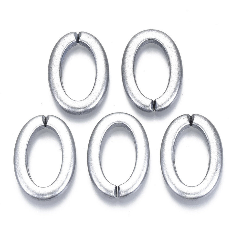 Oval Acrylic Link 29mm, 20pcs
