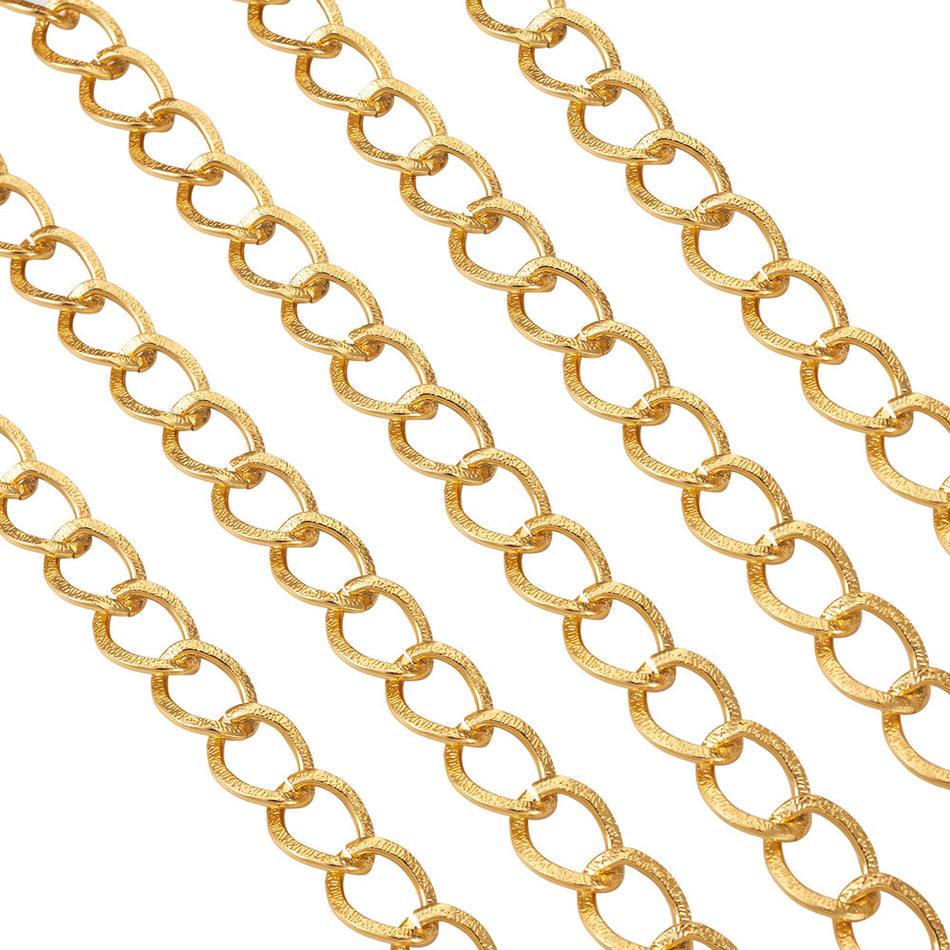 Gold Aluminum Chain 20mm