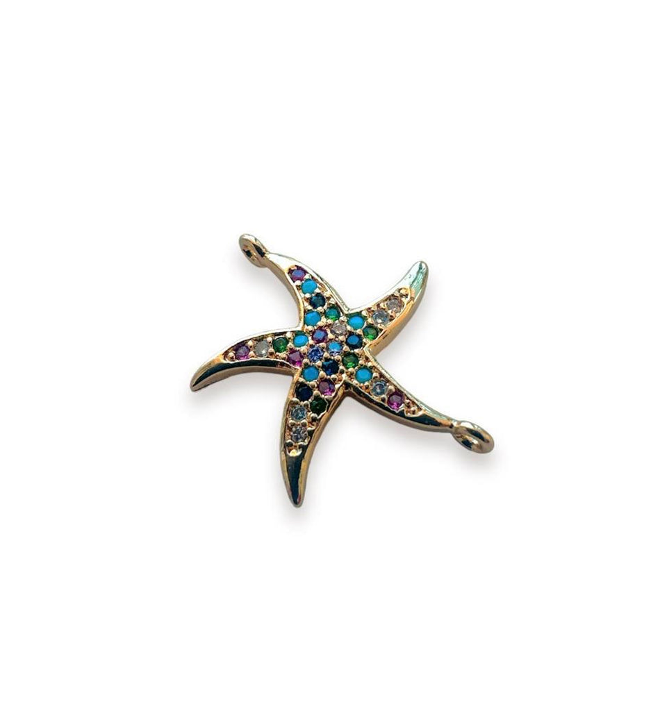 Multicolor Zirconia Star Connector, 1pc