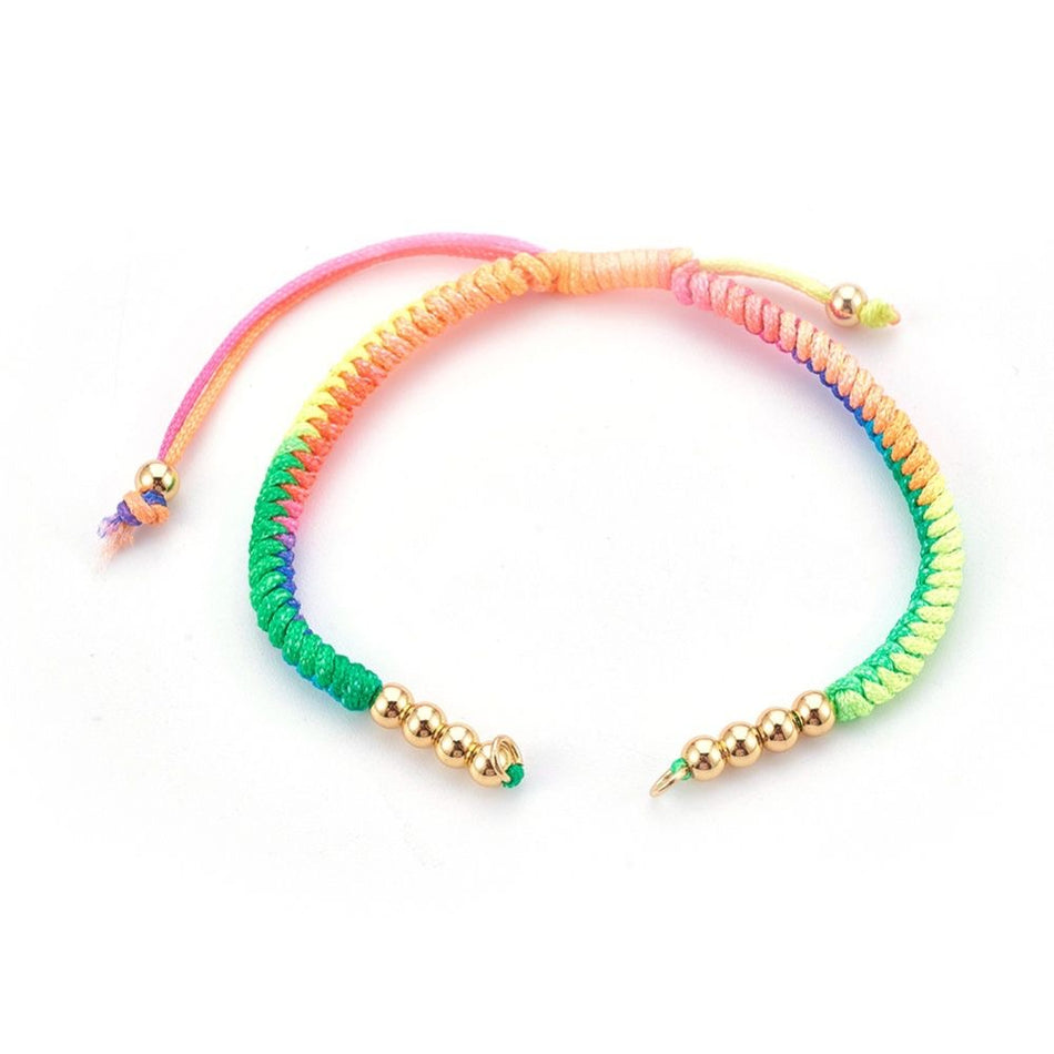 Cord Braided Connector Bracelet, 1pc