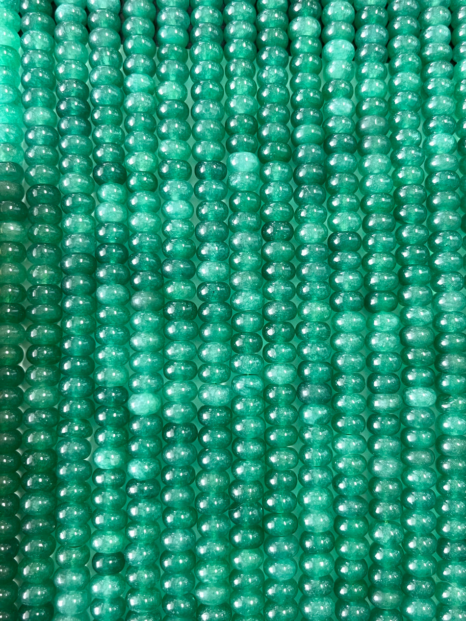 Rondelle Jade Bead Strand, 8mm