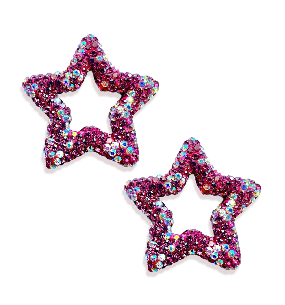 Zirconia Star Focal Bead, 1pc