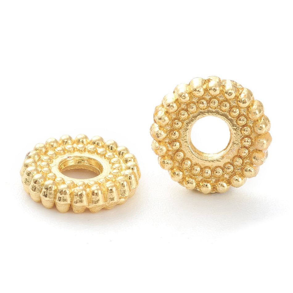 Gold Filled Rondelle Spacers, 15pcs