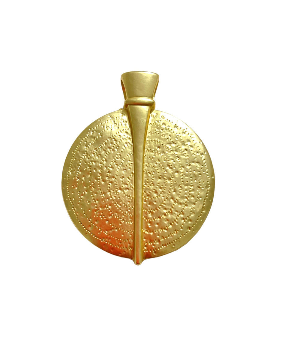 Gold-Plated Medallion Pendant