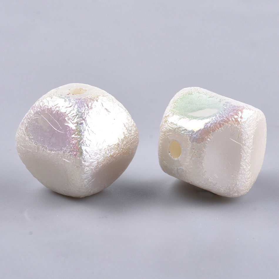 Tornasol Acrylic Pearl Beads 18mm, 4pcs