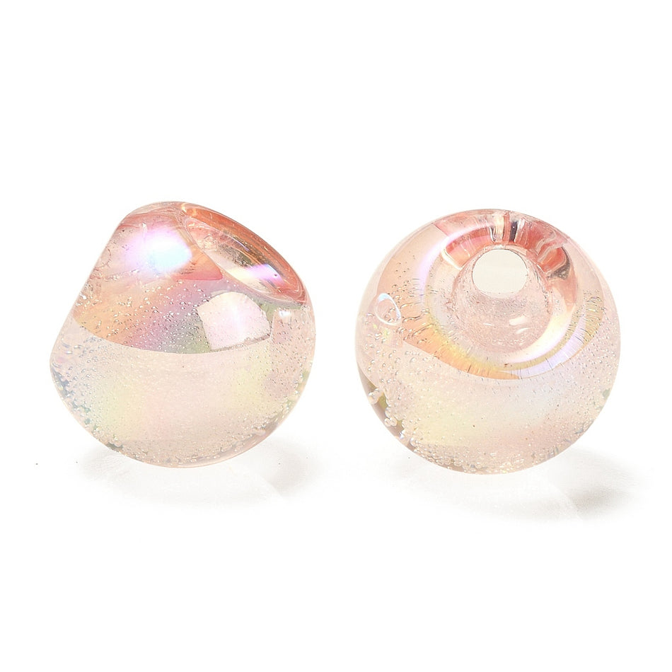 Bubbles Round Acrylic Beads 20mm, 10pcs