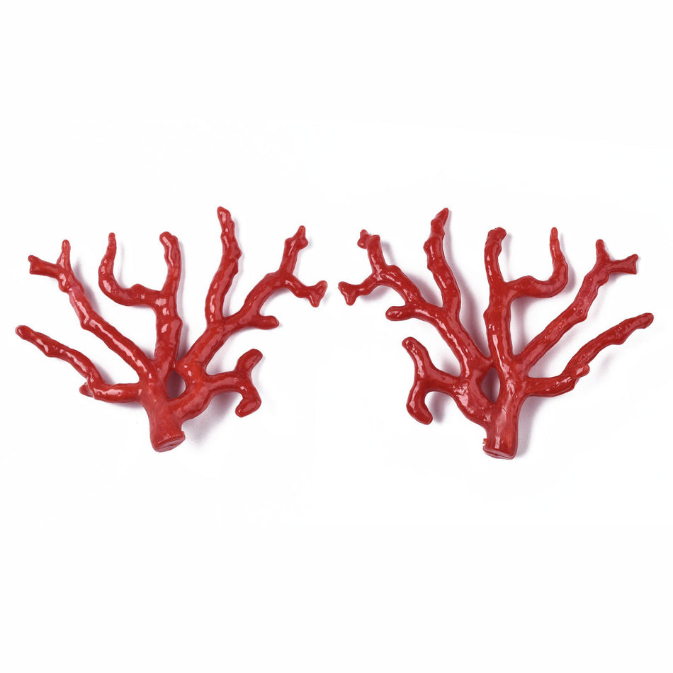 Red Acrylic Branch 4inch, 2pcs