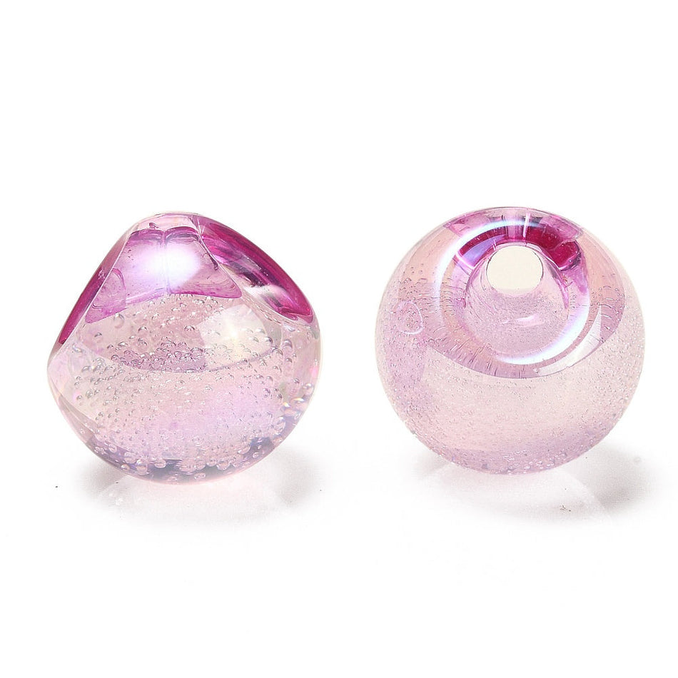 Bubble Acrylic Beads 16mm, 10pcs