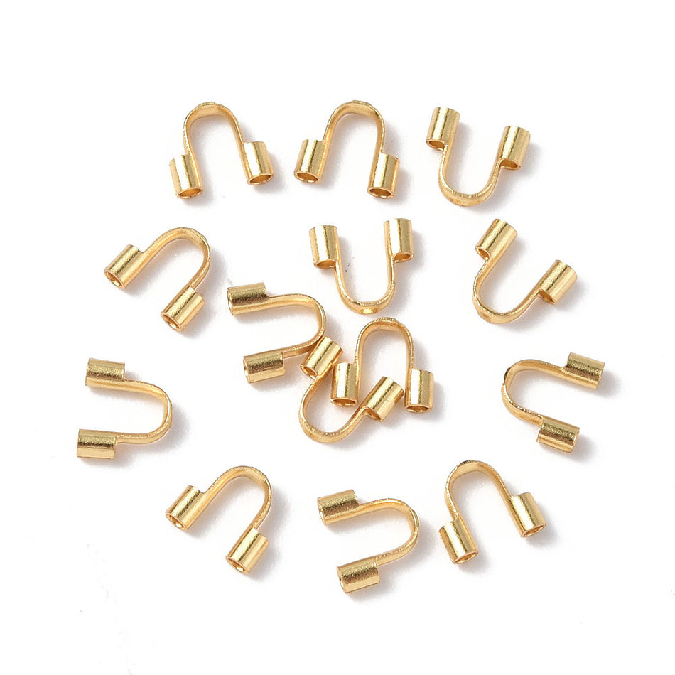 Stainless Steel Gold Protector 5mm, 100pcs