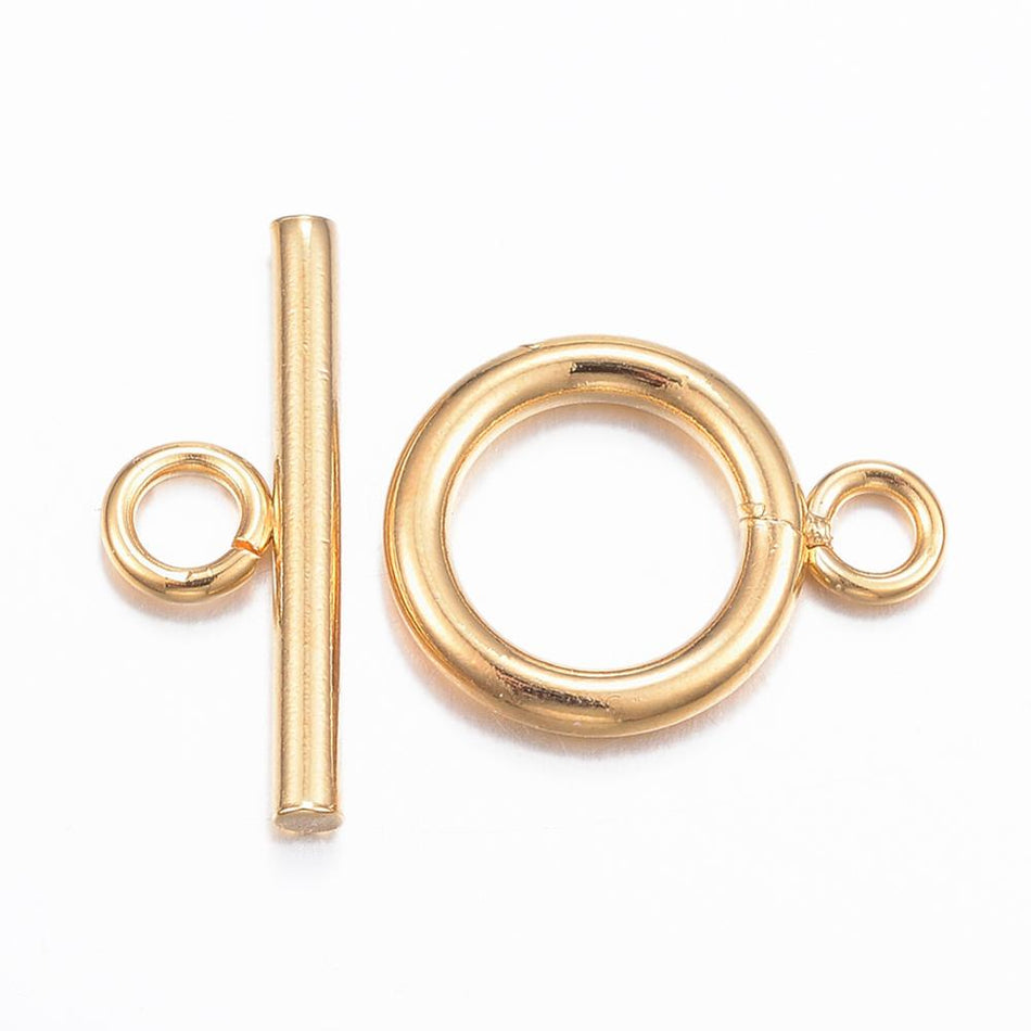 Stainless Steel Toggle Clasp 16mm, 4pcs