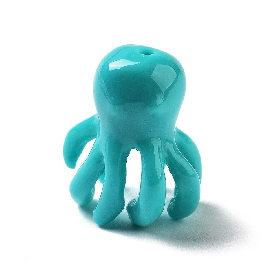 Resin Octopus Bead 22mm, 2pcs