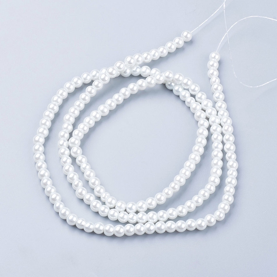 White Crystal Pearls 6mm