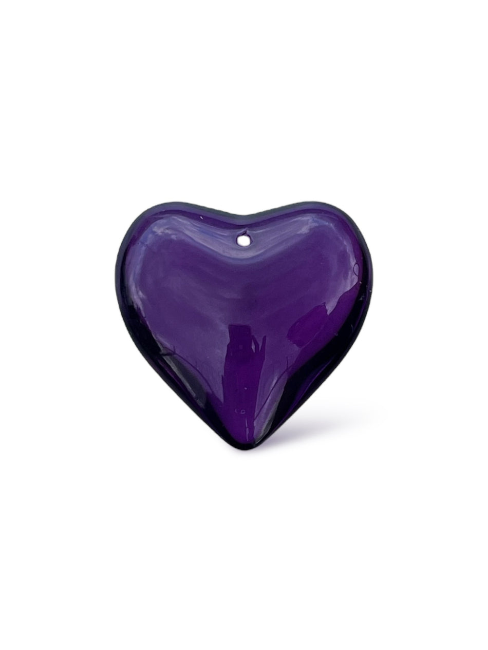 Crystal Heart Pendant, 1pc