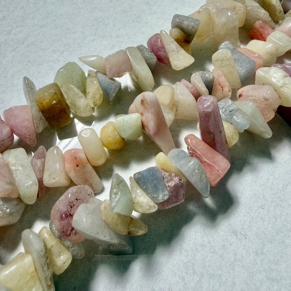 Pastel Color Gemstone Chips Bead 12-20mm Strand