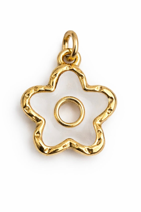 Gold-Filled Flower Mop Pendant, 15mm, 1pc