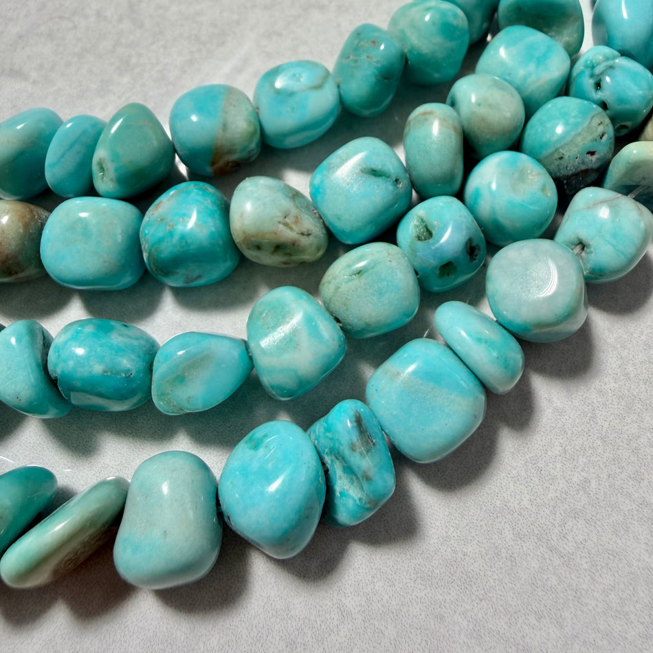 Turquoise Magnesite Chips Bead 8-16mm Strand