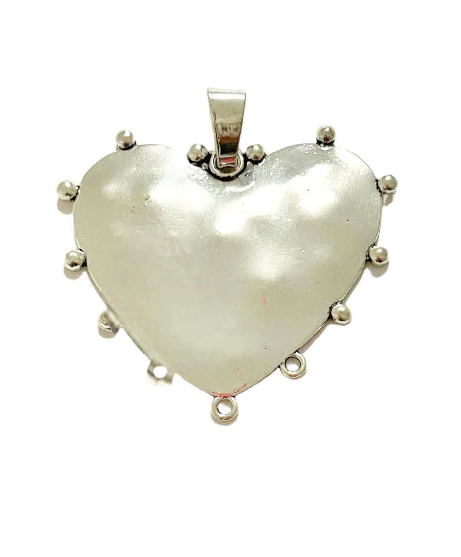 Tibetan Silver Heart Pendant