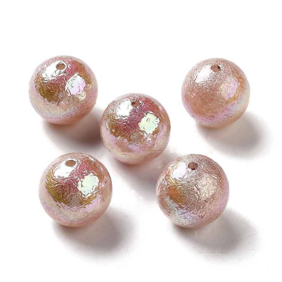 AB Round Acrylic Beads 16mm, 5pcs