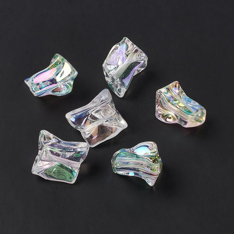 Tornasol Nugget Acrylic Bead 20mm, 10pcs