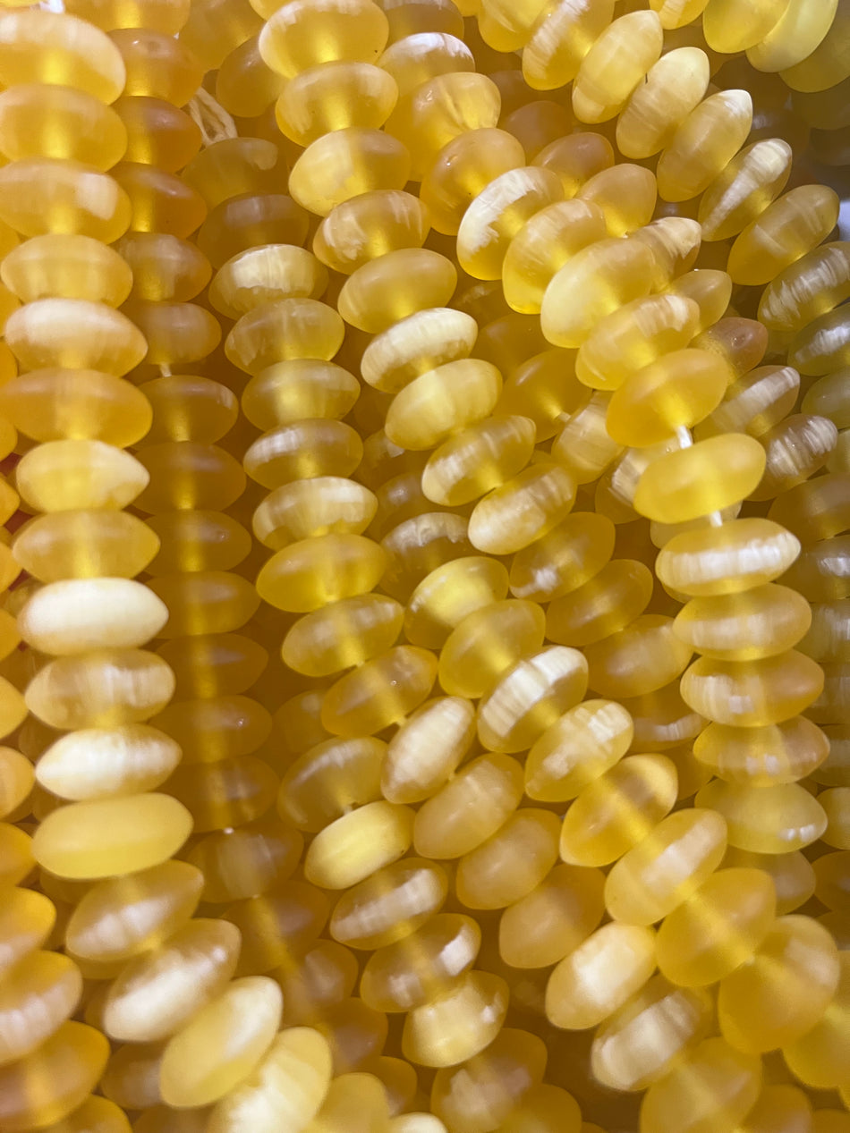 Rondelle Resin Bead Strand, 16mm