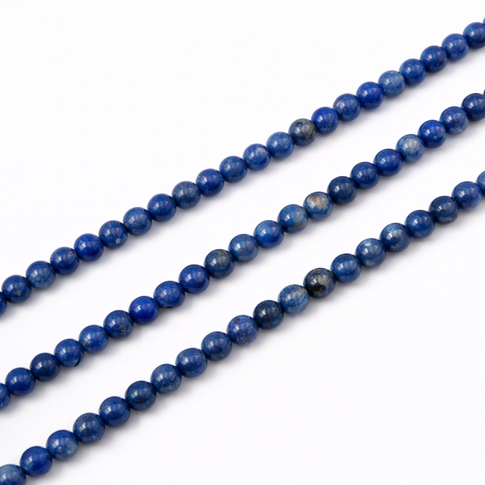 Round Natural Lapislazuli Bead 3mm Strand