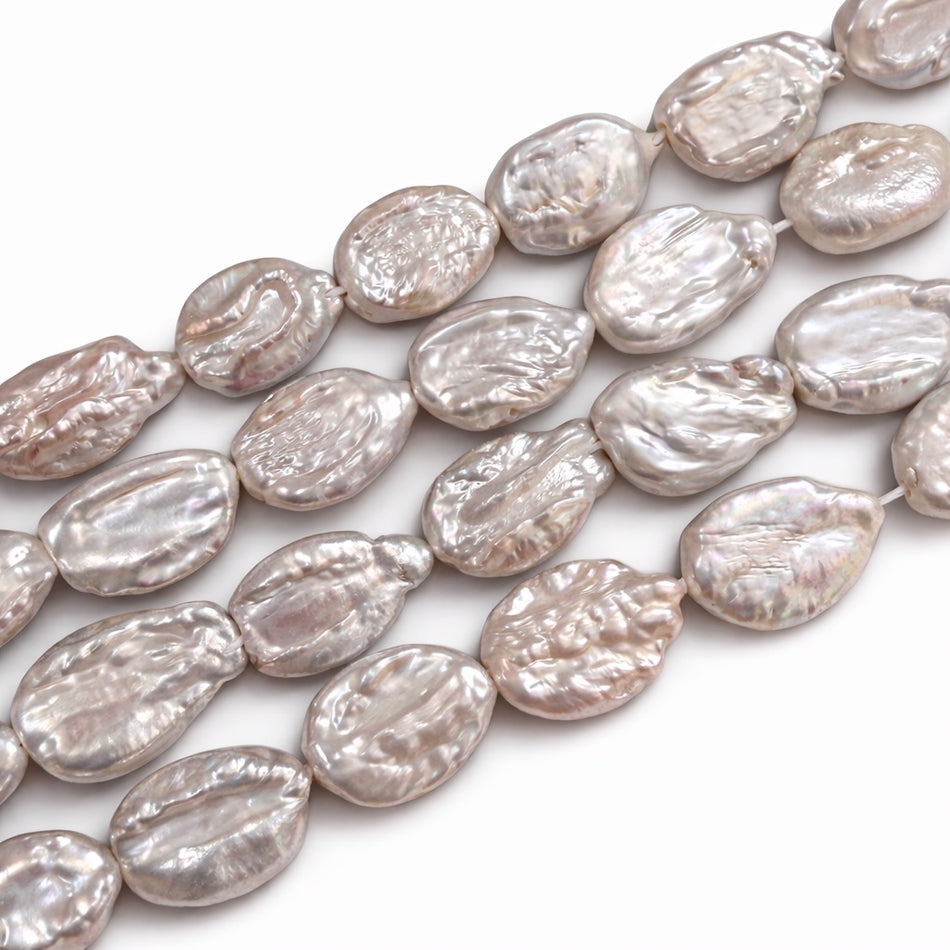 Natural Freshwater Pearl Bead 20mm Strand