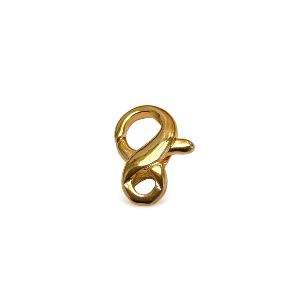 Gold-Filled Twisted Clasp 16mm, 2pc