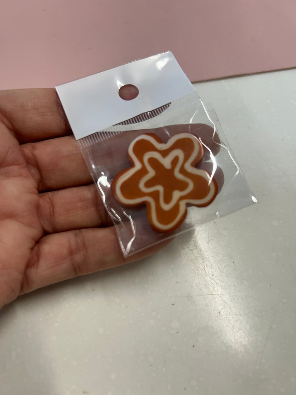 Double Flower African Bead 40mm, 1pc