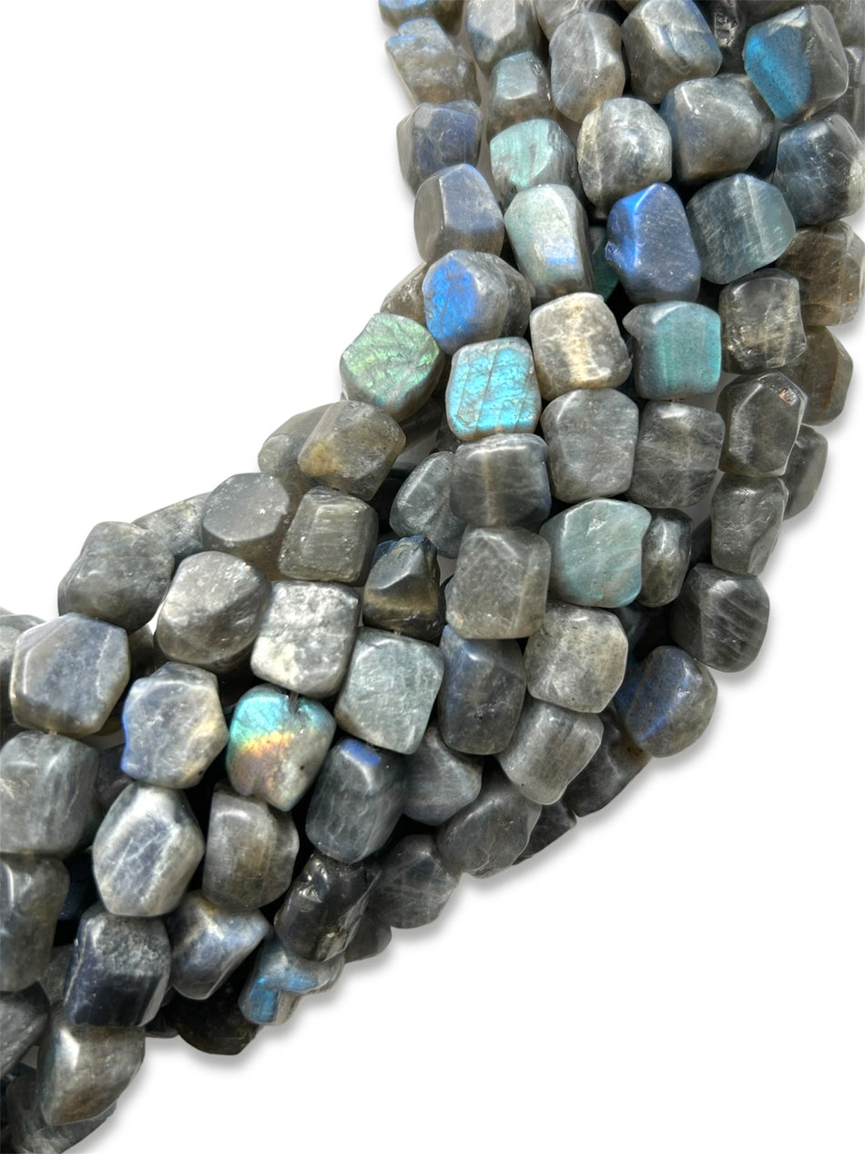 Labradorite Nugget Strand, 12-14mm