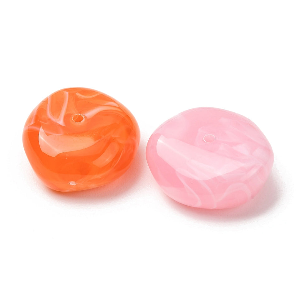 Acrylic Nugget Bead Mix 26mm, 5pcs