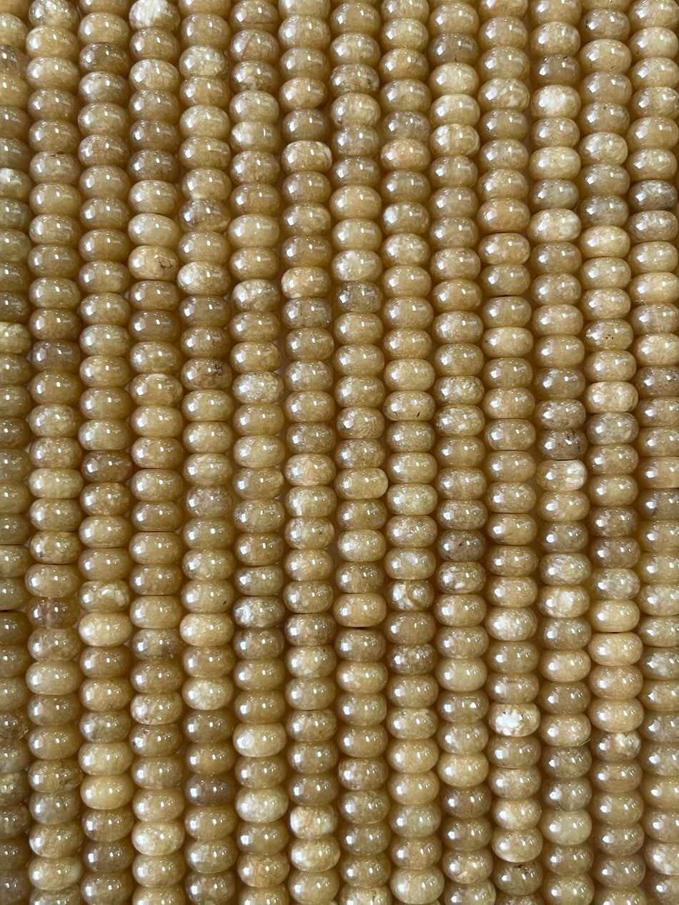 Rondelle Jade Bead Strand, 8mm