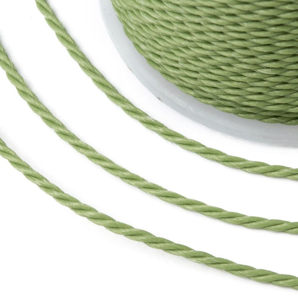 Twisted Waxed Cord Roll 1mm, 12 Yards
