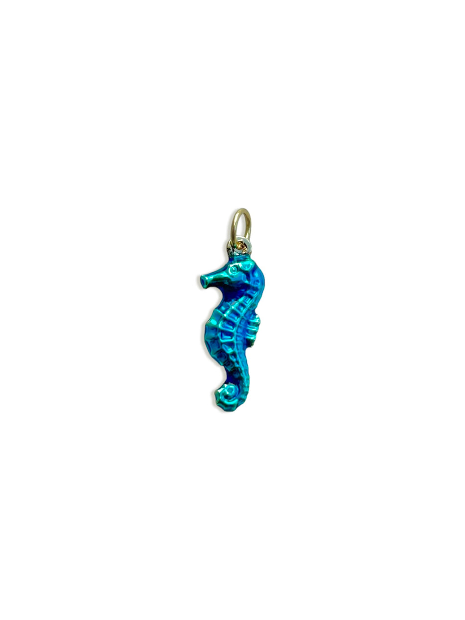 Gold Filled Seahorse Pendant 21mm, 1pc