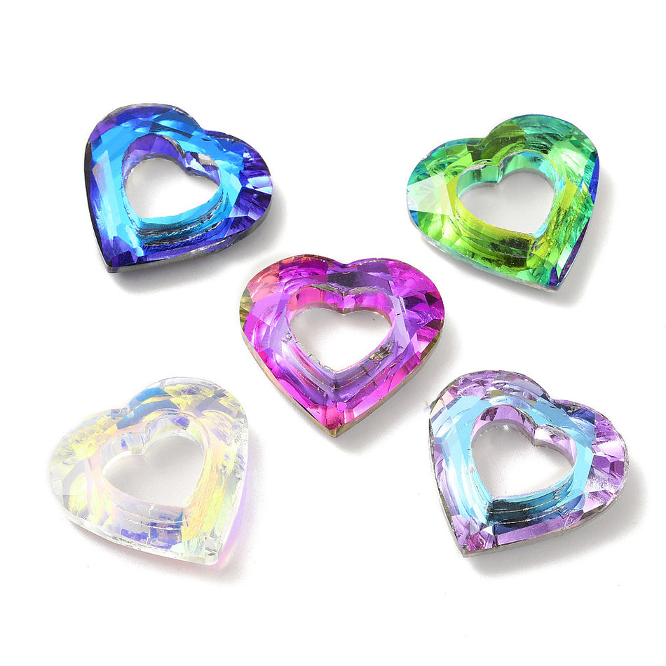 Crystal Pendant Heart, 26mm