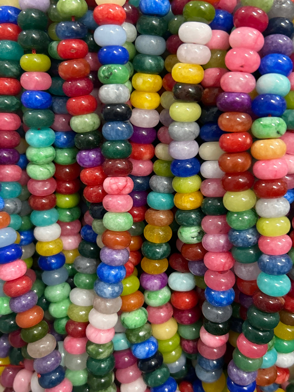 Rondelle Jade Strand, 10mm