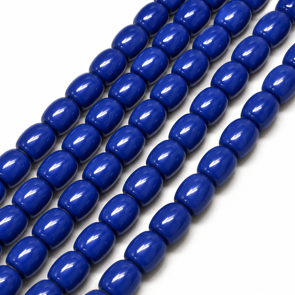 Barrel Bead Resin Strand, 12mm