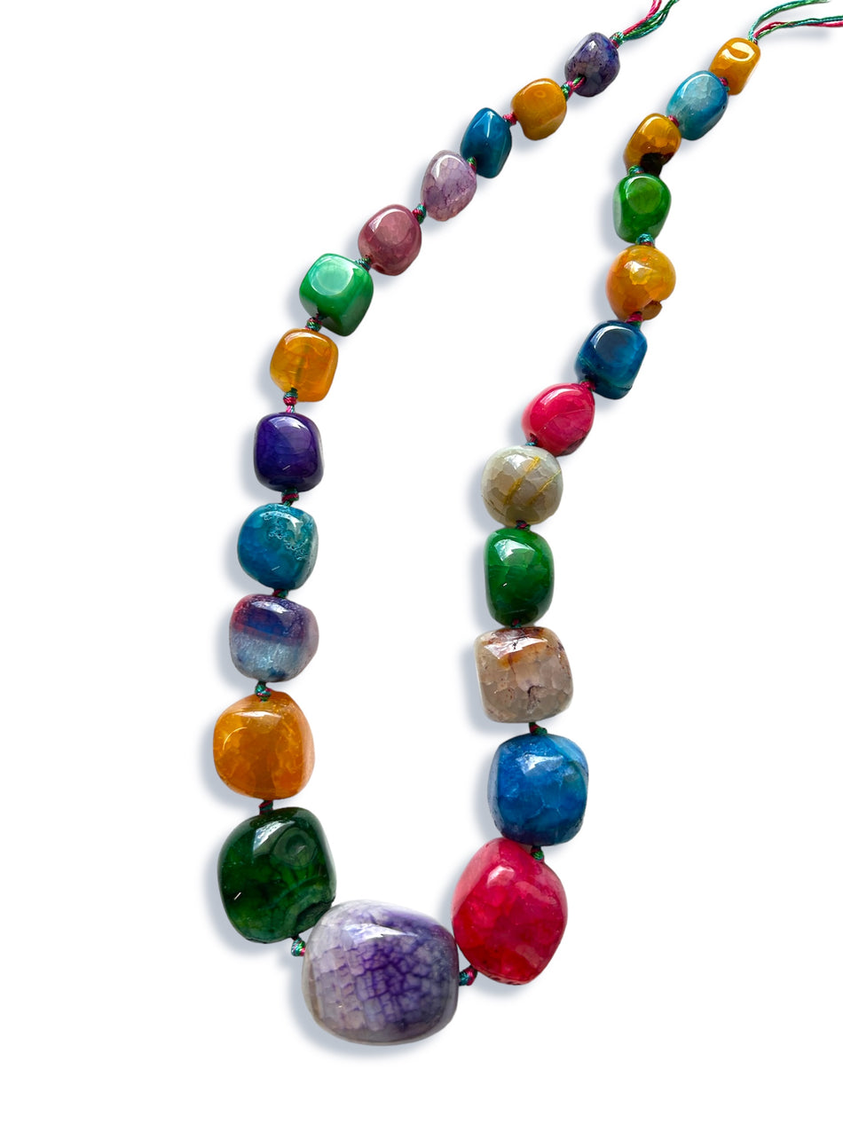 Chunk Bead Agate Strand, 12-30mm