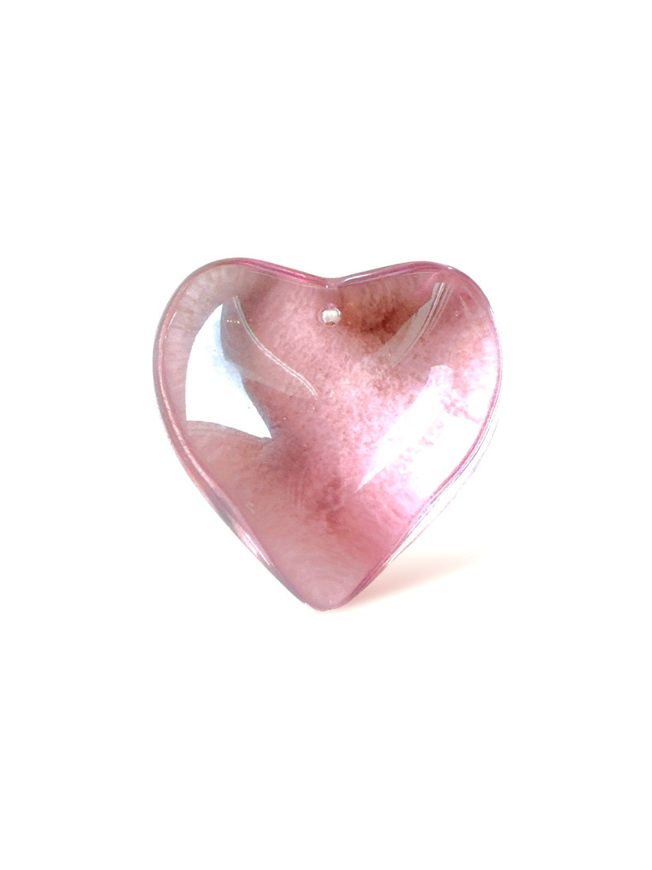 Crystal Heart Pendant, 1pc